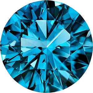 Blue lab-grown diamond