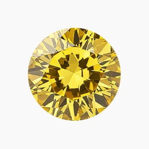 Yellow lab-grown diamond